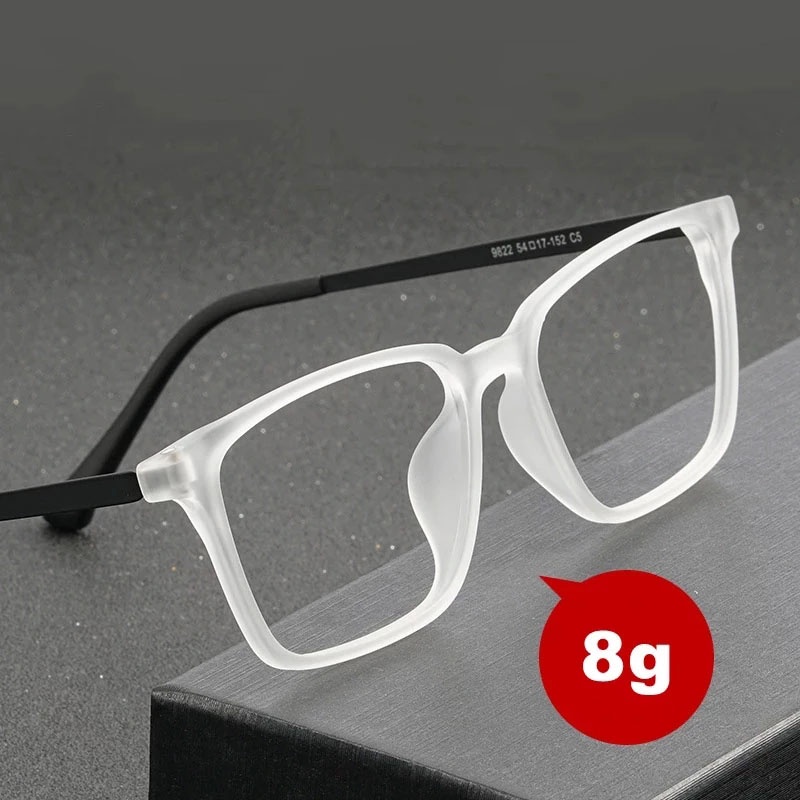 Tr90 กรอบแว่นตา ไทเทเนียม ทรงสี่เหลี่ยม ขนาดใหญ่ ใส่สบาย สําหรับผู้ชาย