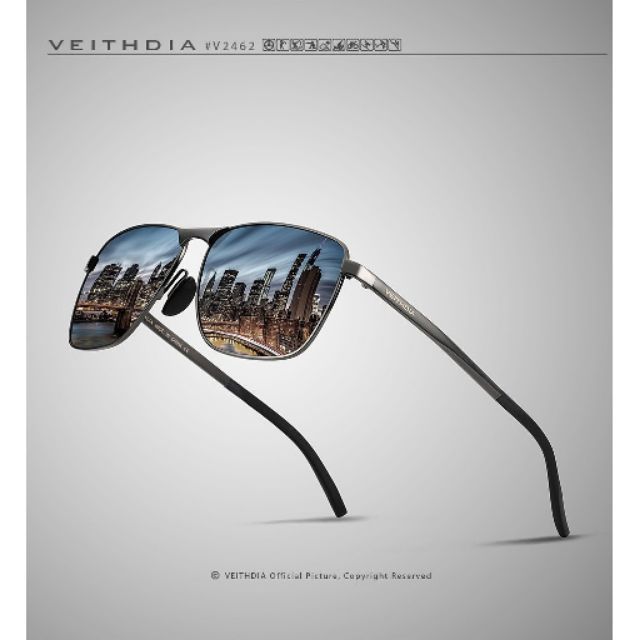 VEITHDIA แว่นกันแดดตัดแสง UV HD POLARIZED + อุปกรณ์ 6 ชิ้น