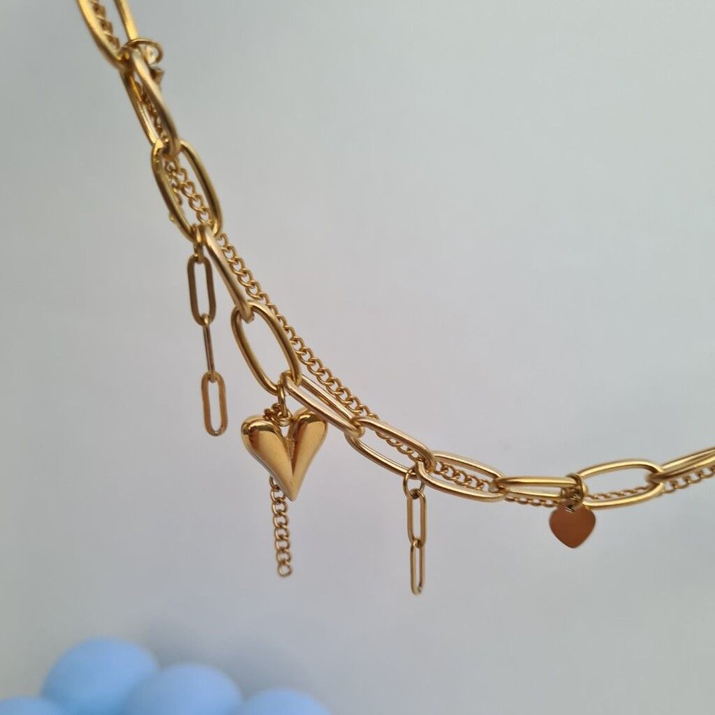 (WELRY.acc) พร้อมส่ง! สร้อยข้อมือสีทองเลเยอร์ รุ่น Piper