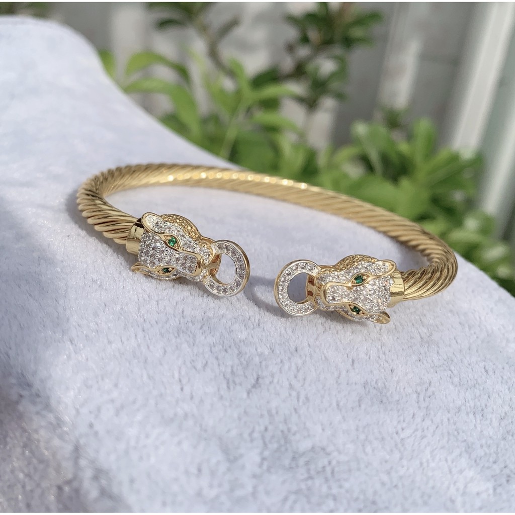 XUPING JEWELRY กำไลหัวเสือหัวเสือ สร้อยข้อมือกำไลข้อมือทองแฟชั่นผู้หญิง