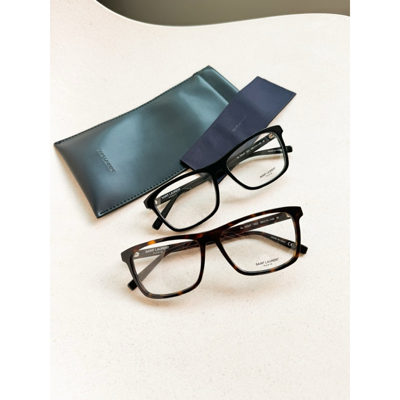 YSL SL505/F Saint Laurent กรอบแว่นสายตา มินิมอล ร้านแอมของแท้เท่านั้นค่า