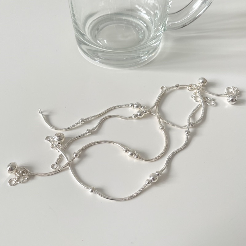 Yourdays/Silver bracelet/สร้อยข้อมือเงินแท้/สร้อยข้อมือกระดูกงู