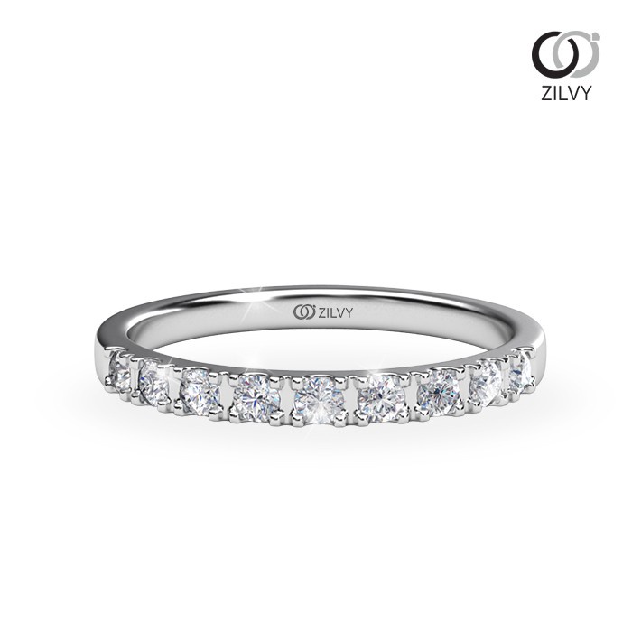 Zilvy - แหวนหญิงเพชรน้ำร้อย 0.18 กะรัต (GR1024)