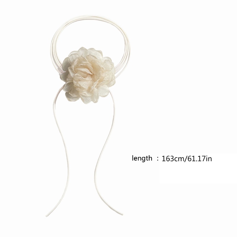 Zwinz2 สร้อยคอโชคเกอร์ สายโซ่ จี้ดอกกุหลาบ ขนาดใหญ่ ปรับได้ Y2K อุปกรณ์เสริม สําหรับ Wo