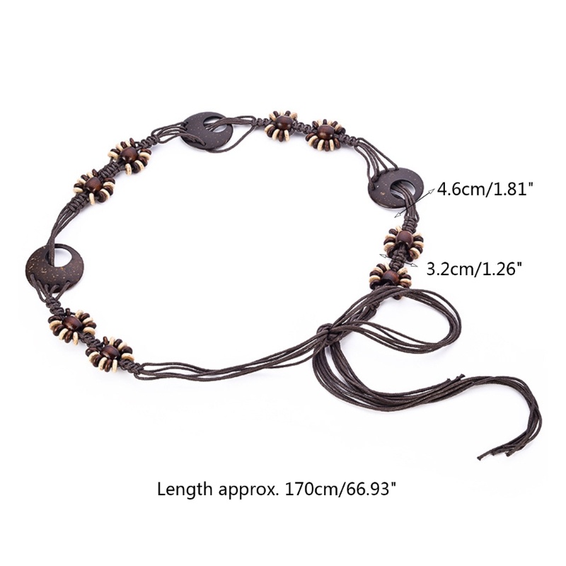 Zwinz2 เข็มขัดลูกปัด แฮนด์เมด สไตล์โบฮีเมียน สําหรับผู้หญิง