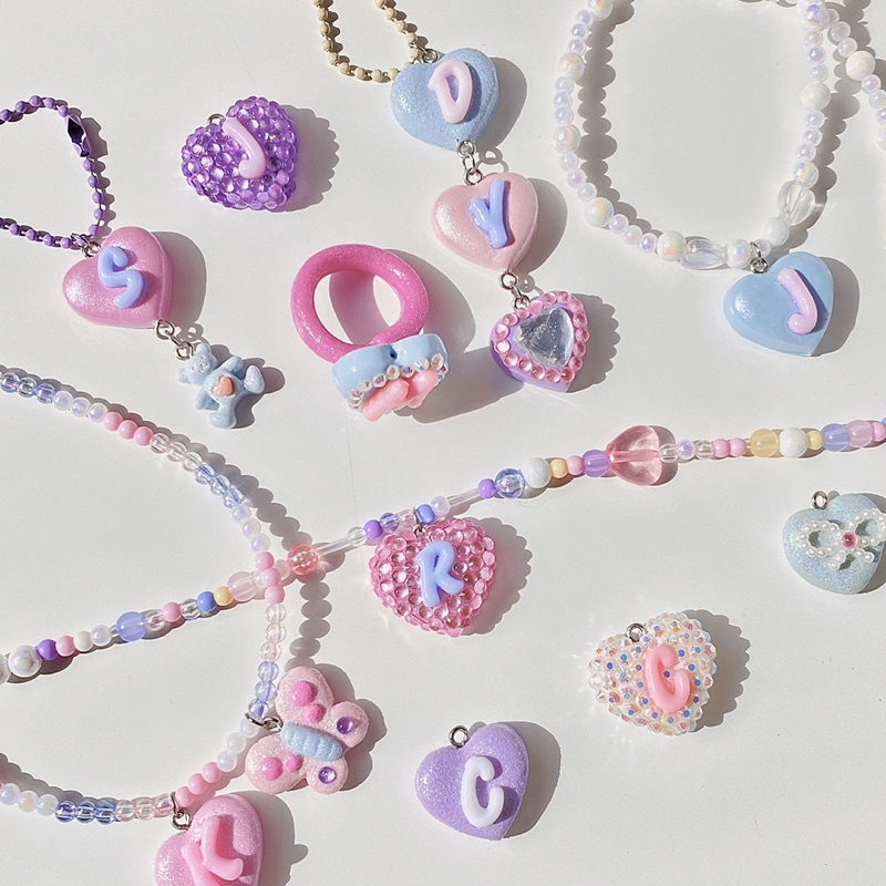 clay accessories *custom เองได้* ️‍⚧️ (กำไล พวงกุญแจ สร้อยลูกปัด สร้อยดินปั้น จี้ดินปั้น)