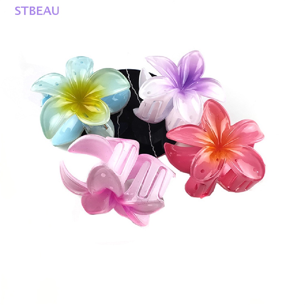 [cxSTBEAU] กิ๊บติดผม ลายดอกไม้ ขนาดใหญ่ สไตล์ฮาวาย หนา อุปกรณ์เสริมผม MME