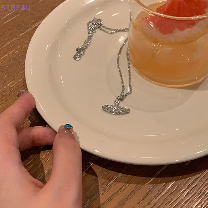 [cxSTBEAU] สร้อยคอโซ่เหล็กไทเทเนียม จี้รูปดาวเคราะห์ เครื่องประดับสําหรับผู้หญิง