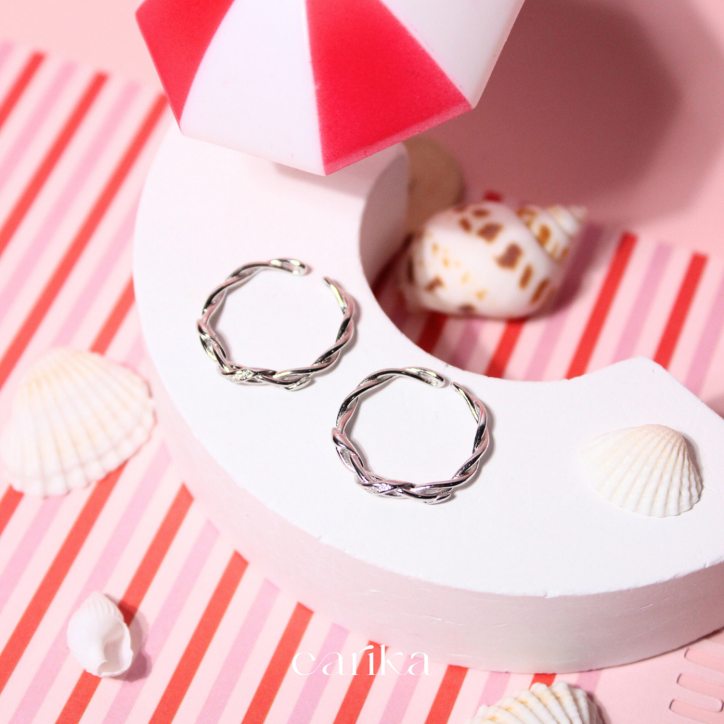 earika.earrings -  liana of the soul ring แหวนคู่เกลียว เงินแท้ เหมาะสำหรับคนแพ้ง่าย