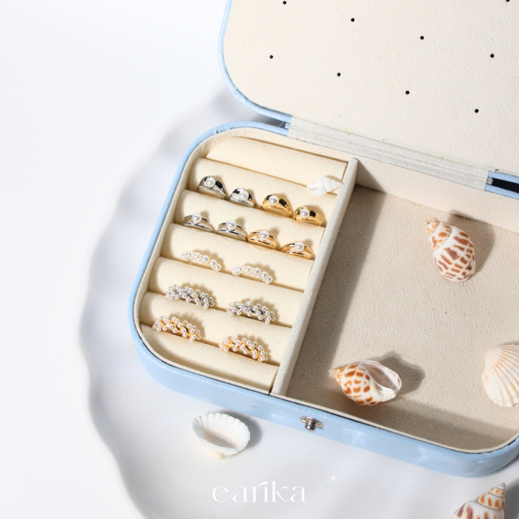 earika.earrings - pearl hoop collection รวมต่างหูห่วงเงินแท้จี้ไข่มุก ผิวแพ้ง่ายใส่ได้