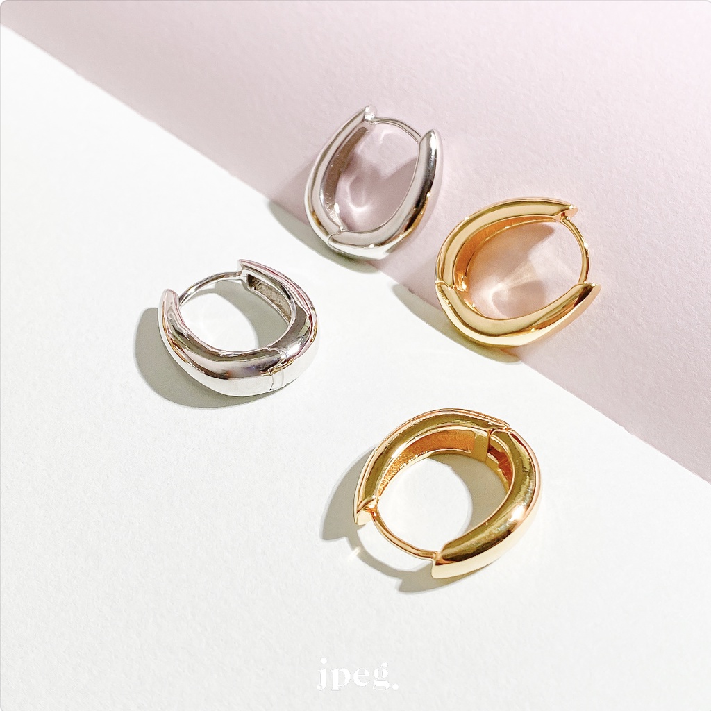 glee hoop earring (brass)