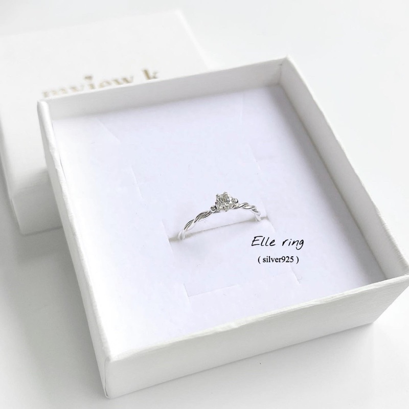 (myjew.k) แหวนเงินแท้ รุ่น ELLE RING