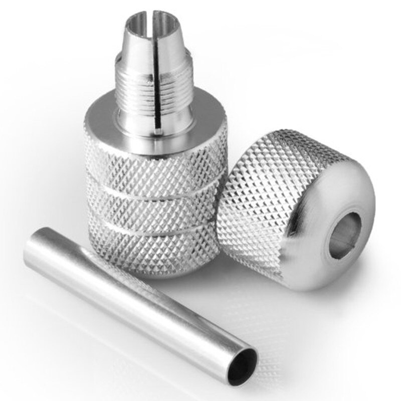 กระบอกจับStainless Grip Auto Lock กระบอกจับเครื่องคอยล์แบบหมุนปรับได้ อุปกรณ์สัก