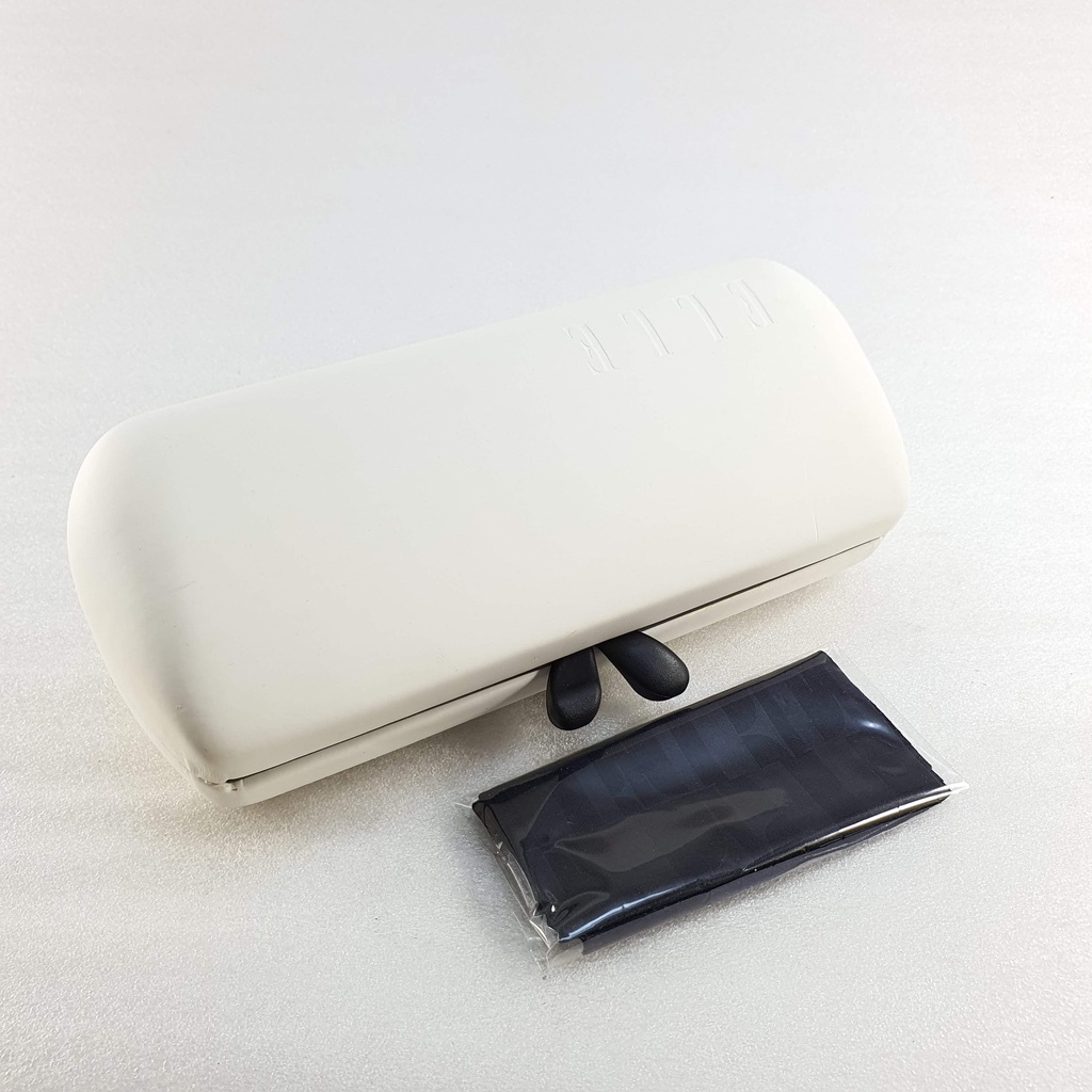 กล่องแว่น ELLE +ผ้าเช็ดแว่น / กล่องแว่นตา แบรนด์แท้ แอล / กล่องแว่นพร้อมผ้าเช็ดแว่น Microfiber