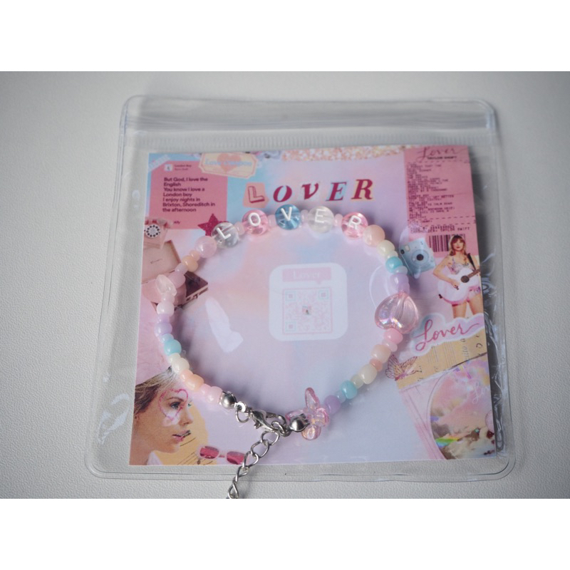 กำไลลูกปัด สร้อยข้อมือลูกปัด Lover   Taylor Swift