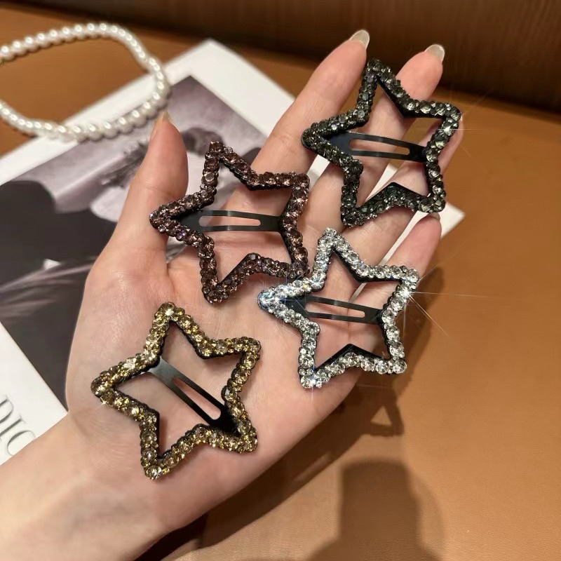 กิ๊บติดผม Star Glitter Clip ทรงน่ารักประดับกลิตเตอร์วิบวับ พร้อมส่ง