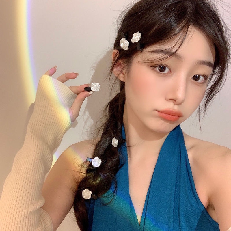 กิ๊บติดผม กิ๊บติดผม รูปดอกกุหลาบ แบบแบน สไตล์เรโทร เครื่องประดับ สําหรับผู้หญิง