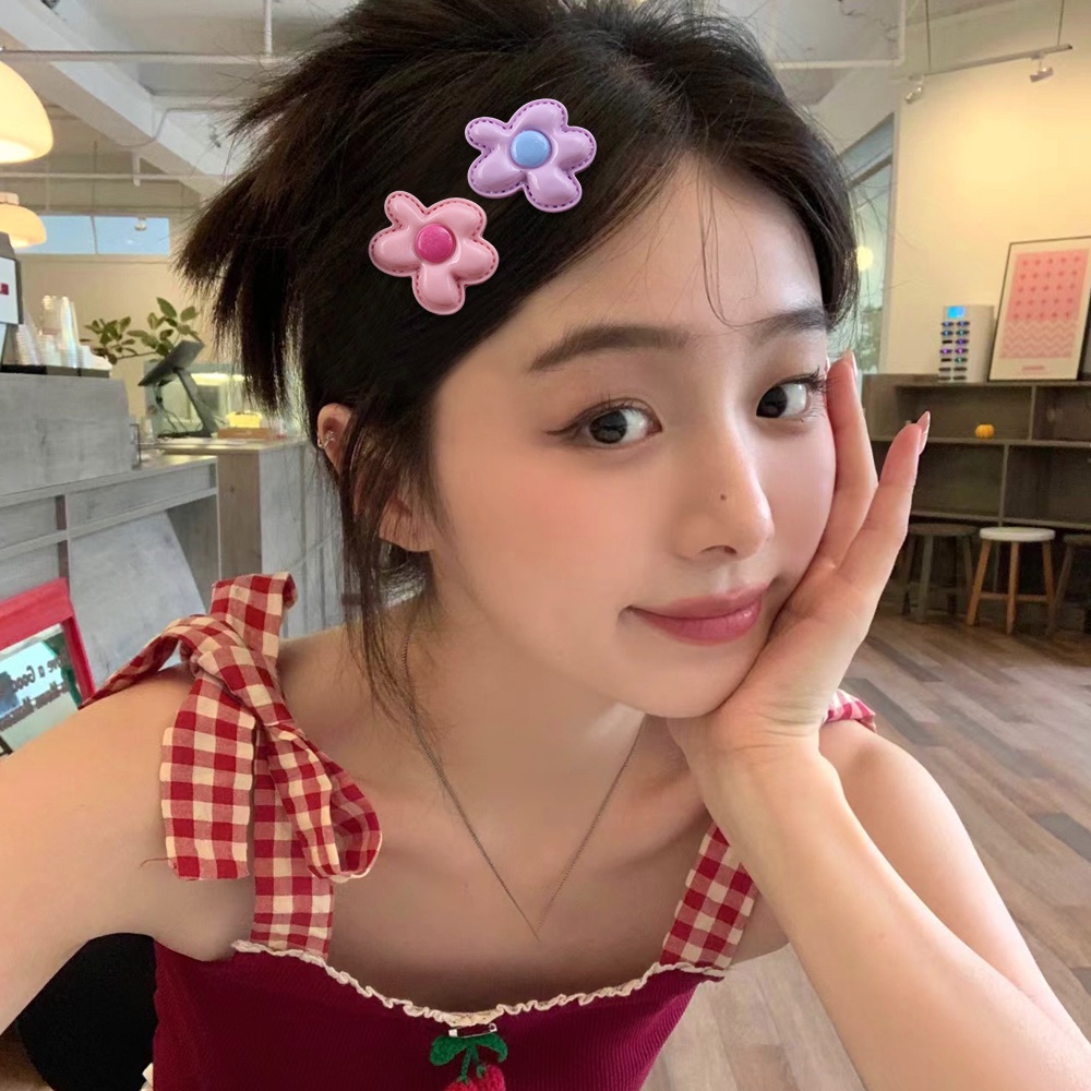 กิ๊บติดผม กิ๊บติดผม ลายดอกไม้ สีแคนดี้ สามมิติ Y2K สําหรับเด็ก