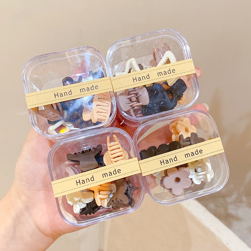 กิ๊บติดผม ขนาดเล็ก สีกาแฟ 10 ชิ้น