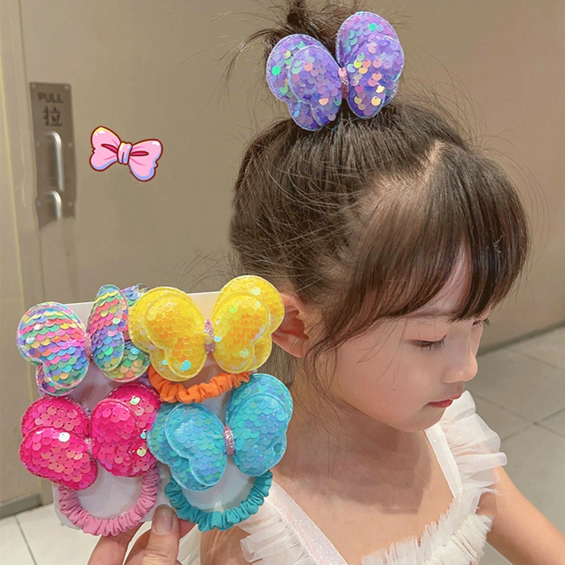 กิ๊บติดผม ประดับเลื่อม โบว์น่ารัก แวววาว เครื่องประดับผม สําหรับเด็กผู้หญิง