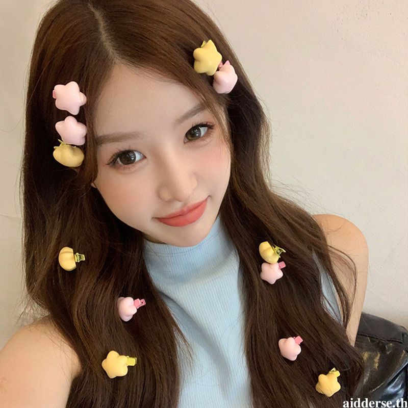 กิ๊บติดผม รูปดาวน่ารัก ขนาดเล็ก สีสันสดใส เครื่องประดับ แฟชั่นสําหรับผู้หญิง