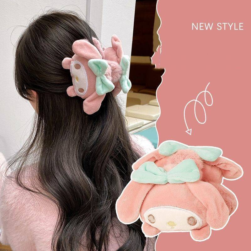 กิ๊บติดผม รูปตุ๊กตาการ์ตูน Cinnamoroll Sanrio Kuromi น่ารัก สองด้าน เครื่องประดับ สําหรับผู้หญิง