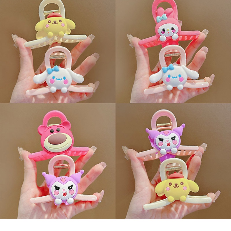 กิ๊บติดผม ลายการ์ตูน สีแดง สไตล์เกาหลี สําหรับเด็กผู้หญิง