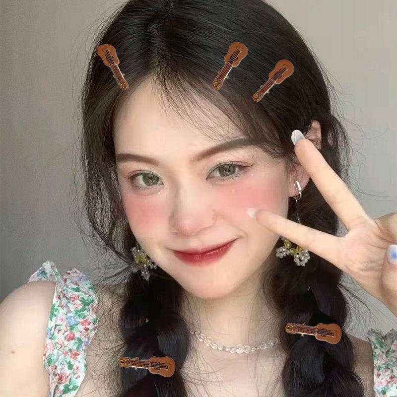 กิ๊บติดผม ลายไวโอลินเทียม สไตล์เกาหลี สําหรับเด็กผู้หญิง