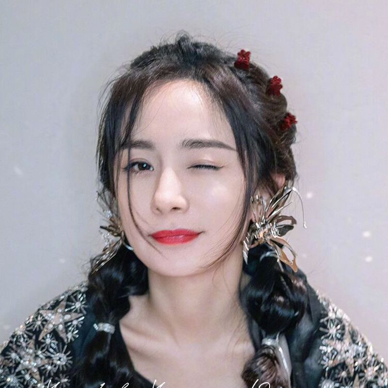 กิ๊บติดผม แบบถัก ขนาดเล็ก สีดํา สําหรับผู้หญิง 1k