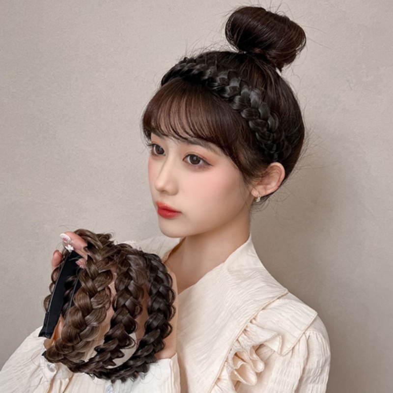 กิ๊บติดผม แบบถัก แฟชั่น สไตล์เกาหลี เครื่องประดับ สําหรับผู้หญิง