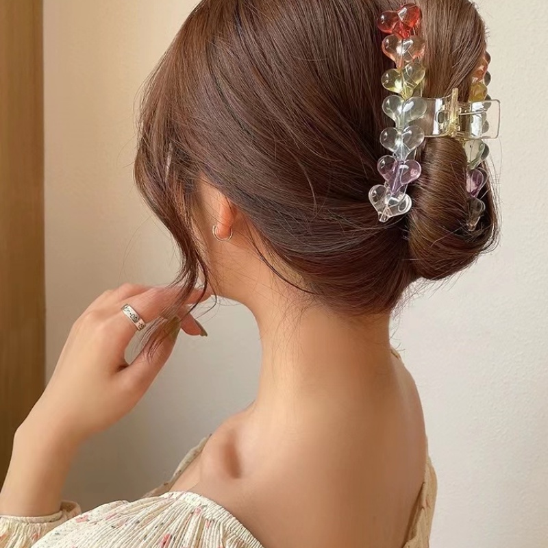 กิ๊บติดผม แบบใส รูปปลาฉลามน่ารัก สีแคนดี้ แฟชั่นสไตล์เกาหลี สําหรับผู้หญิง