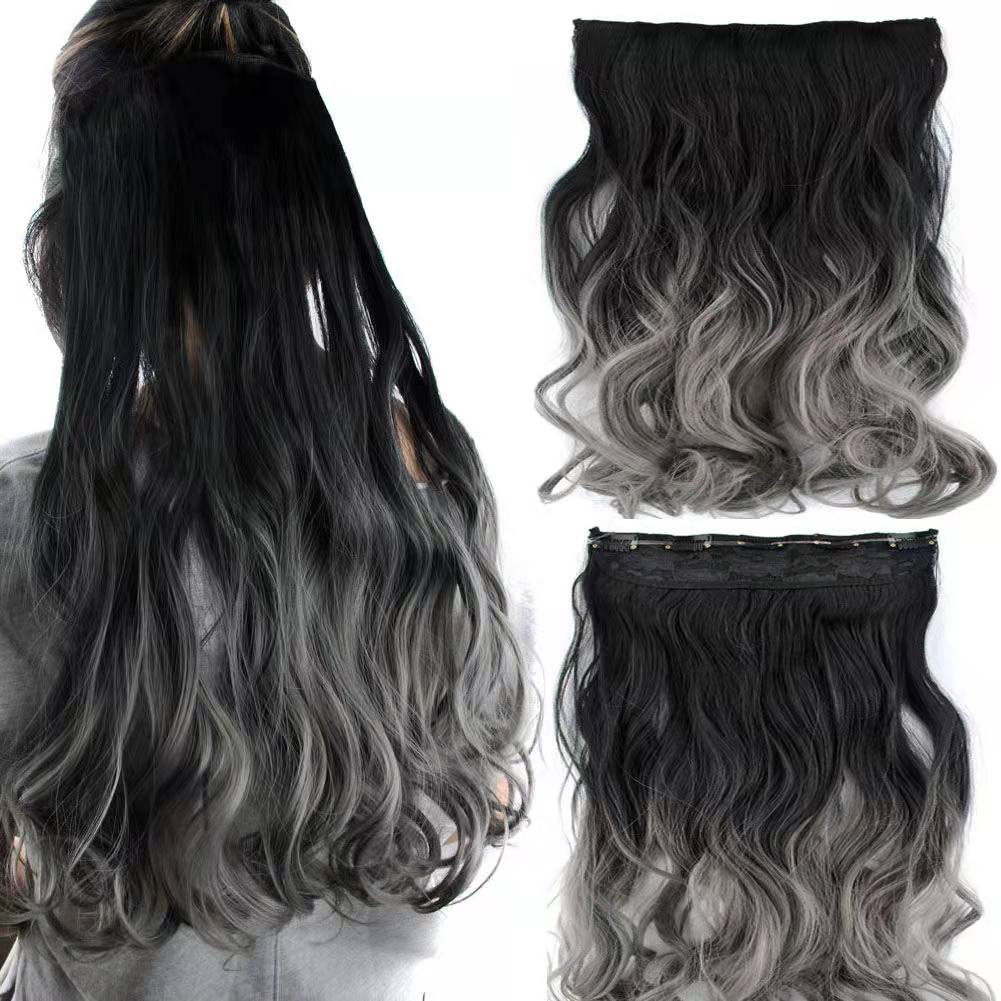 กิ๊บติดผมสังเคราะห์ สีดํา สีเทา ยาวตรง ต่อผมสังเคราะห์ วันพีช
