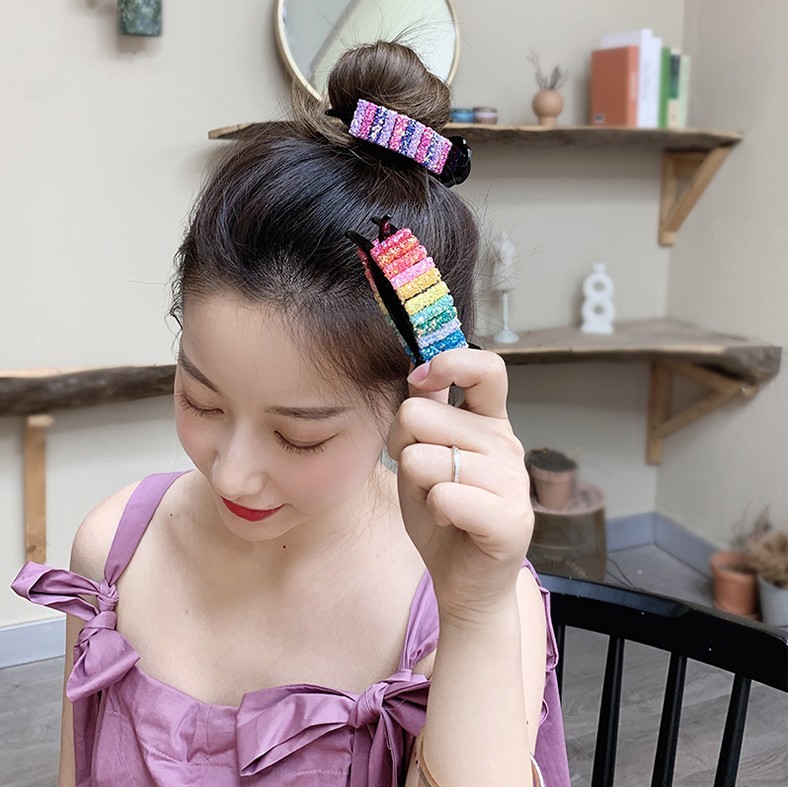 กิ๊บติดผมสีรุ้ง น่ารัก สไตล์เกาหลี