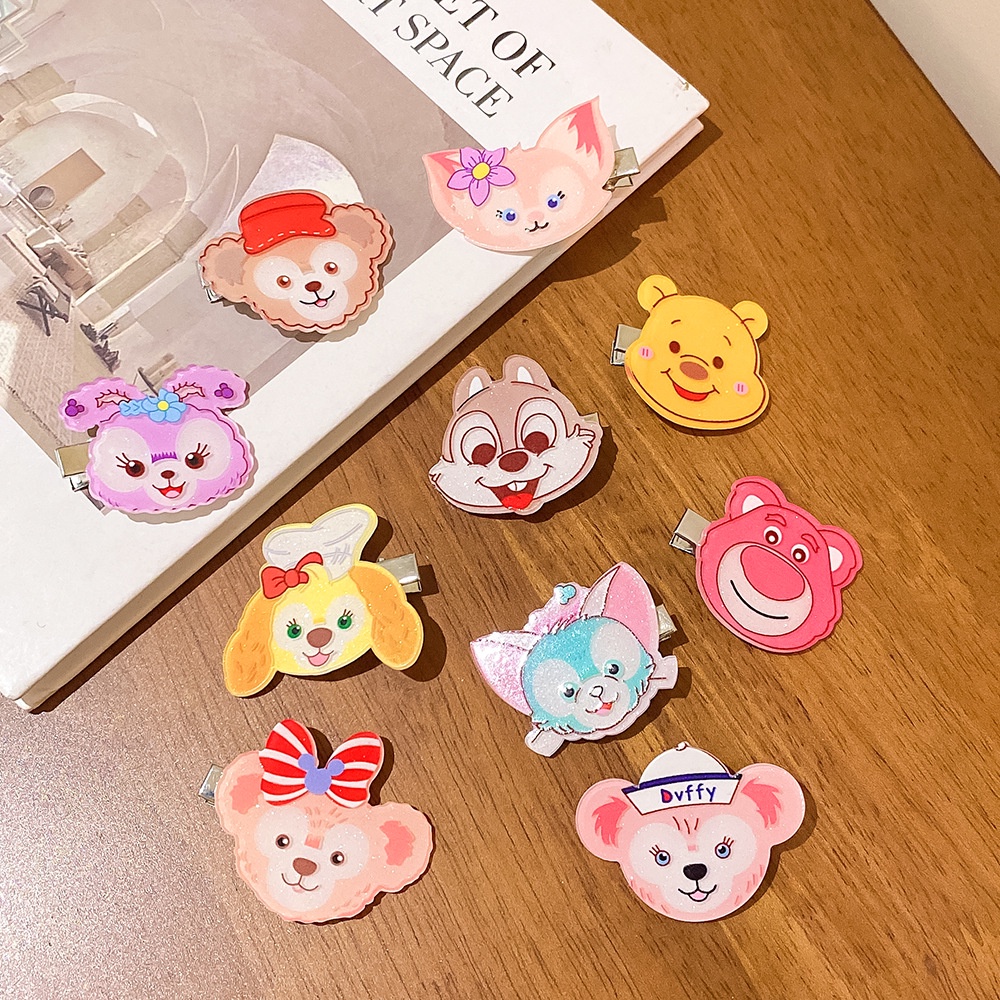 กิ๊บติดผมหน้าม้า อะคริลิค ลายการ์ตูนน่ารัก สําหรับเด็กผู้หญิง