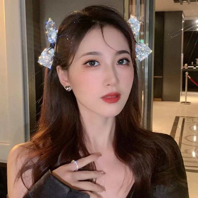 กิ๊บติดผมโบว์ สไตล์จีซู กิ๊บติดผมออกงาน