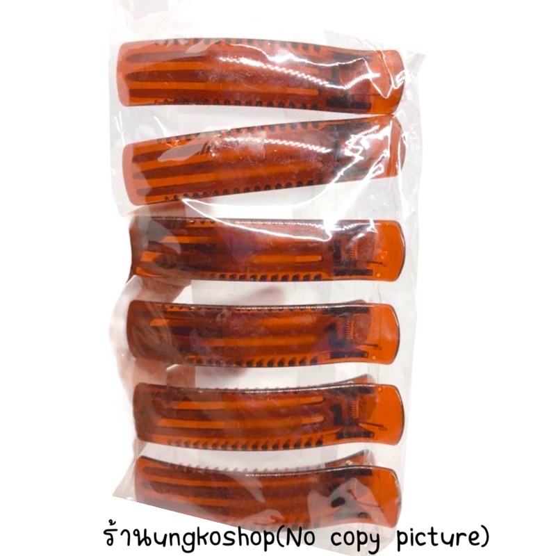 กิ๊บหนีบผม ตัวยาว ขนาดใหญ่(6pcs.)หลากสี แบรนด์Rc พร้อมส่งจากไทย