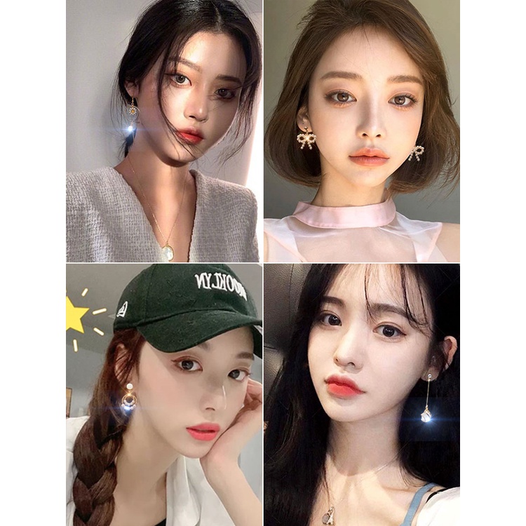 ของขวัญต่างหูมุกแฟชั่นเกาหลีที่มีคุณภาพสูงที่สวยหรู