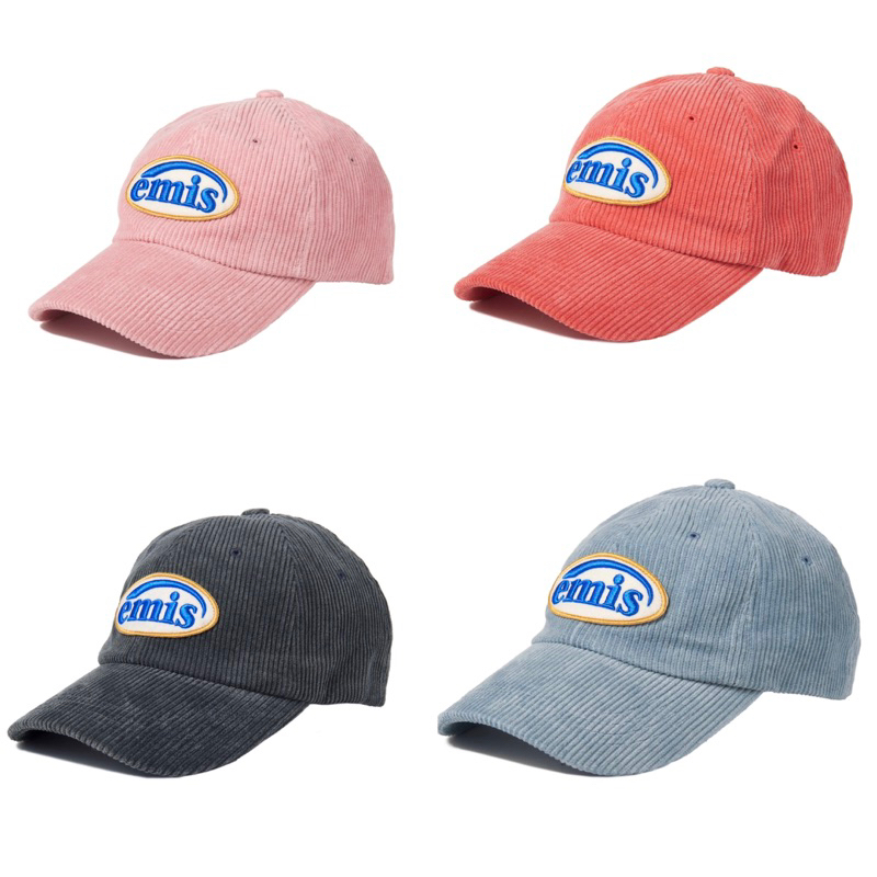 ของแท้/พร้อมส่ง✨ หมวก emis   รุ่น new logo mix / corduroy wappen ball cap