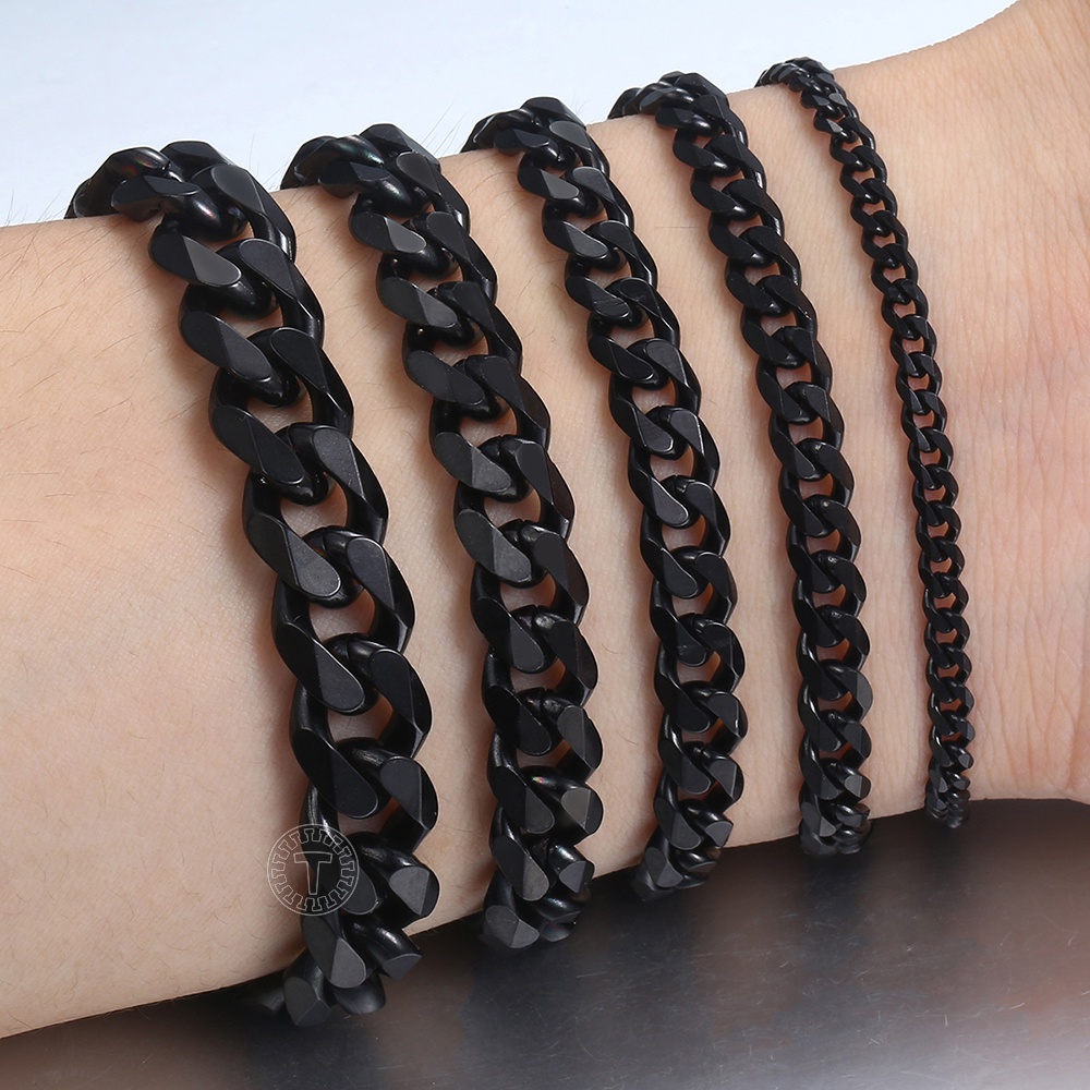 ขายดี สร้อยข้อมือโซ่ สเตนเลส ปรับได้ 8 มม. ของขวัญแต่งงาน แฟชั่นสําหรับผู้ชาย และผู้หญิง