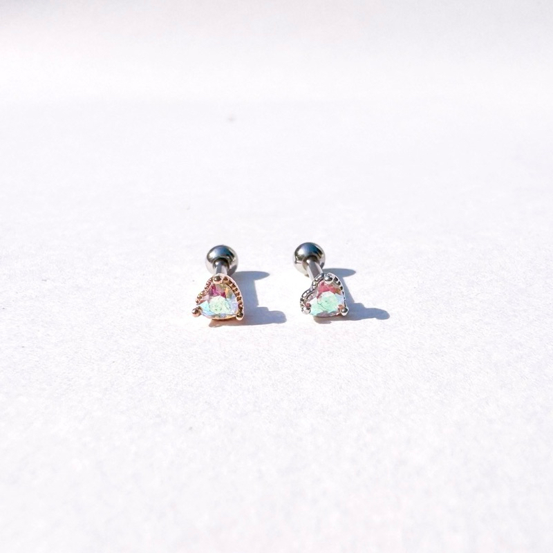 จิวต่างหูเกาหลี Morethanpiercing: A132 Tiny heart