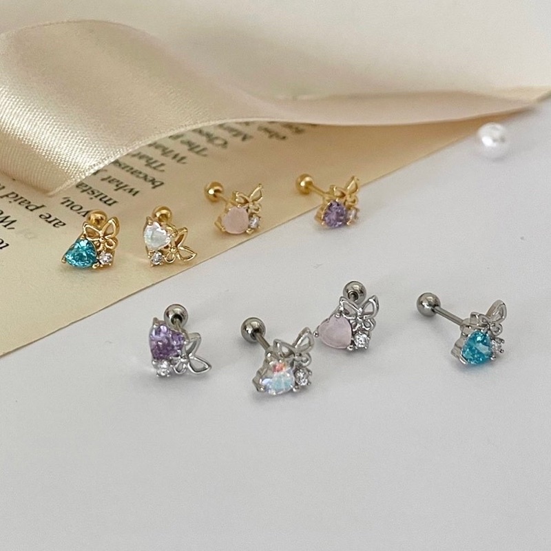 จิวหู Rapunzel piercing (stainless steel) โดนน้ำได้