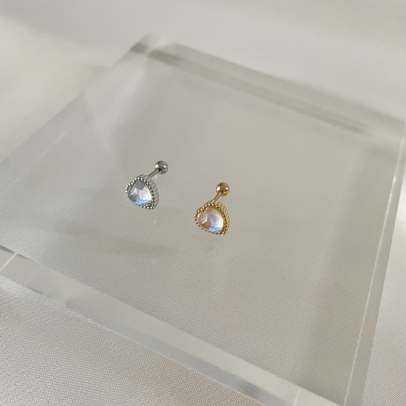จิวหู kira piercing  วัสดุ stainless steel โดนน้ำได้
