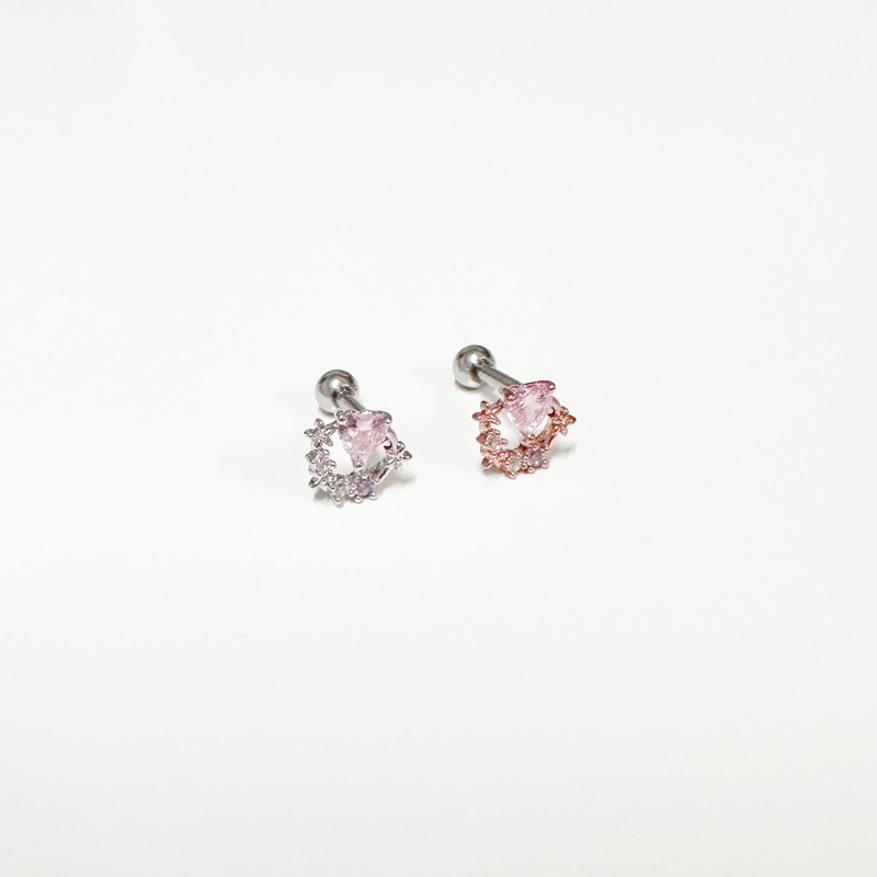 จิวหูเกาหลี ก้านแสตนเลสเกรดเครื่องมือแพทย์ Surgical Stainless Steel no.748_836