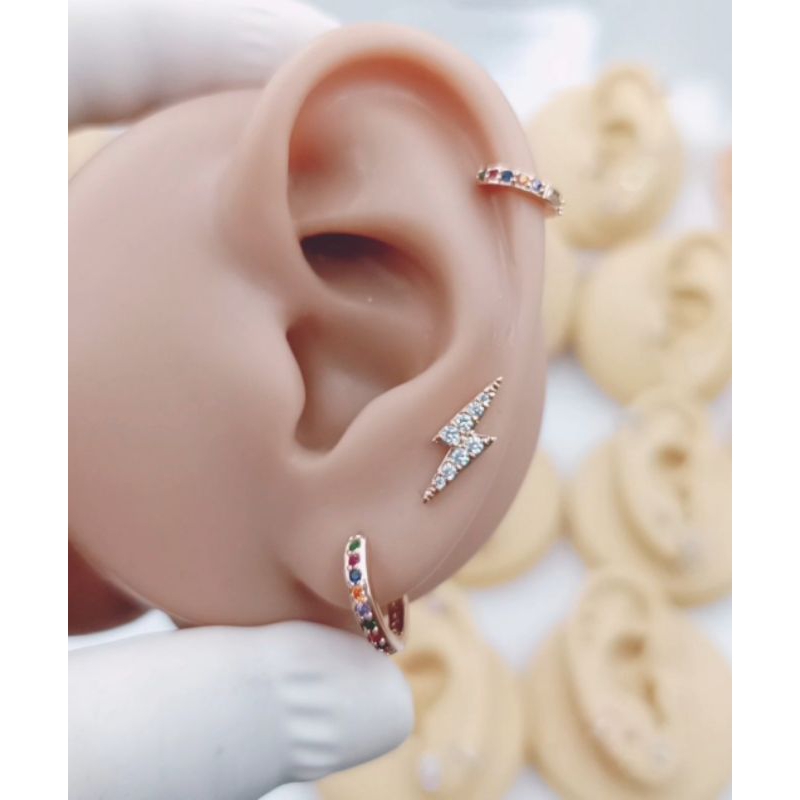 จิวหูเกาหลี สายฟ้าเล็ก ใหญ่ ( ราคา 1 ข้าง)