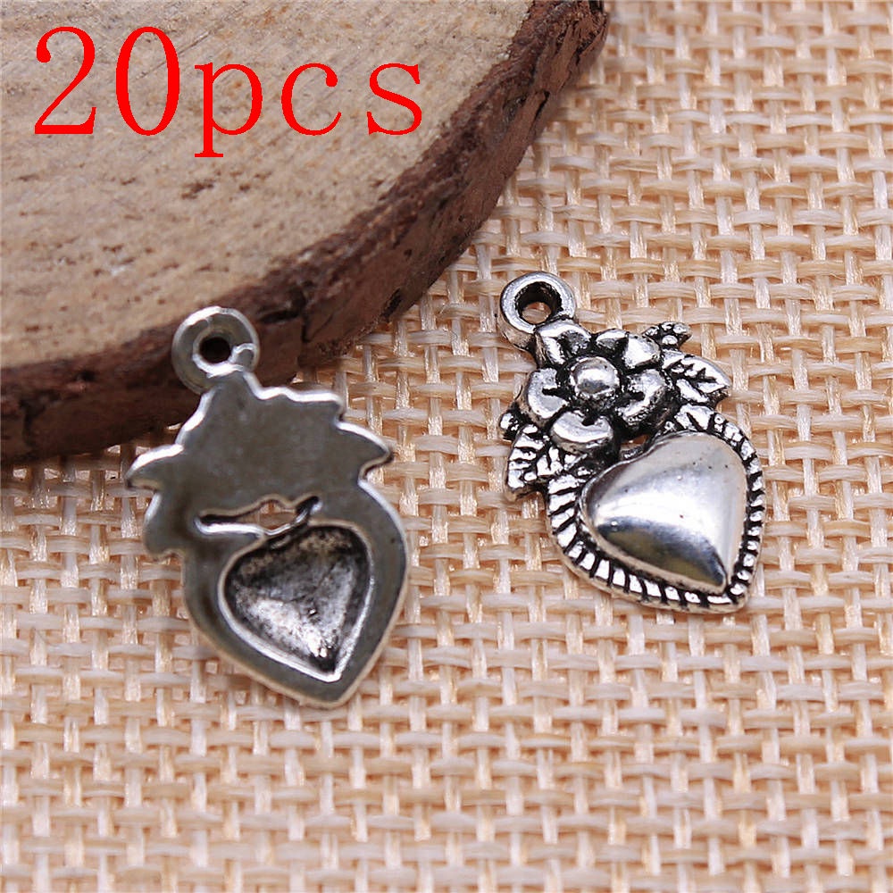 จี้รูปหัวใจ สําหรับทําเครื่องประดับ โทรศัพท์ Diy