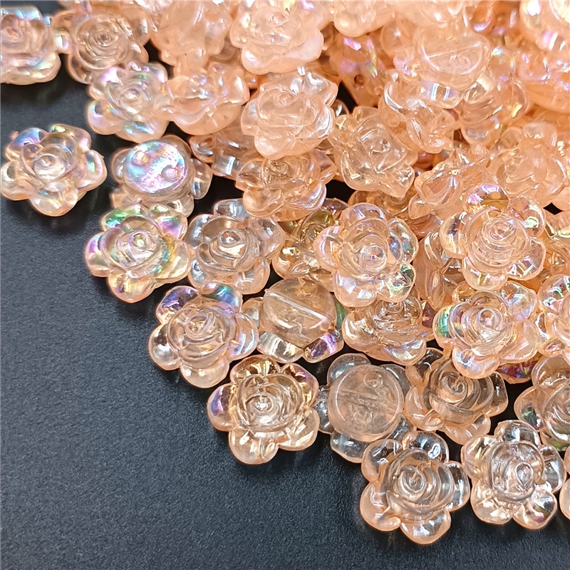 จี้ลูกปัดดอกไม้ หลากสี สําหรับทําเครื่องประดับ DIY 20 ชิ้น