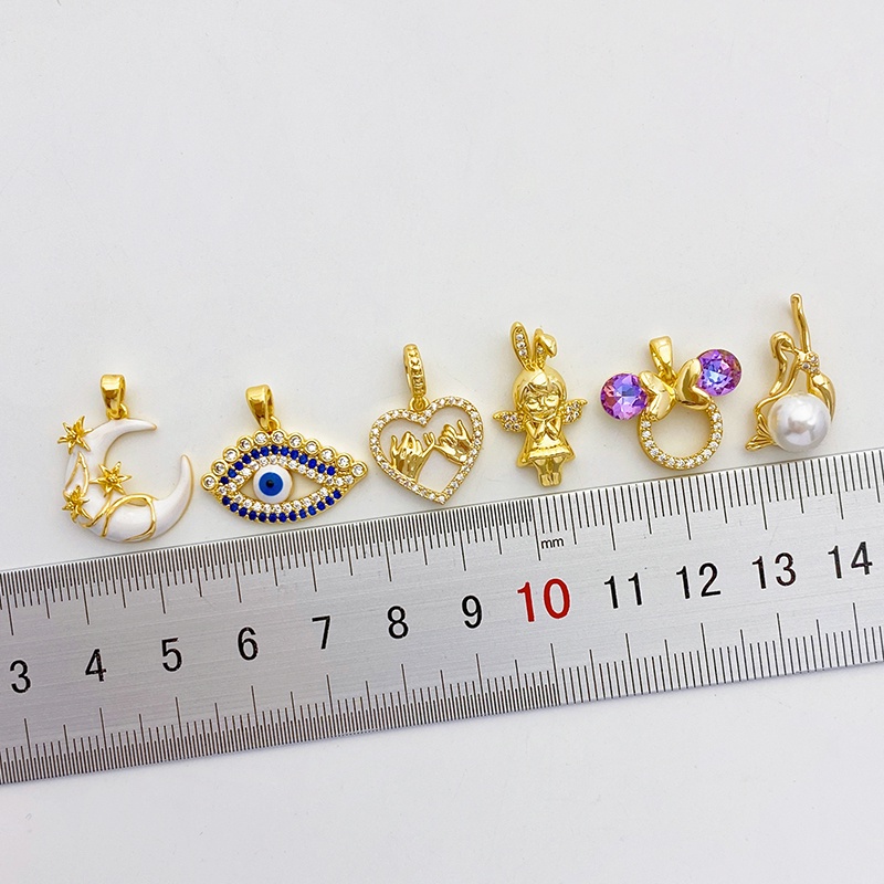 จี้สร้อยคอ สร้อยข้อมือ ประดับเพทาย รูปผีเสื้อ ชุบทอง 18K แฮนด์เมด diy