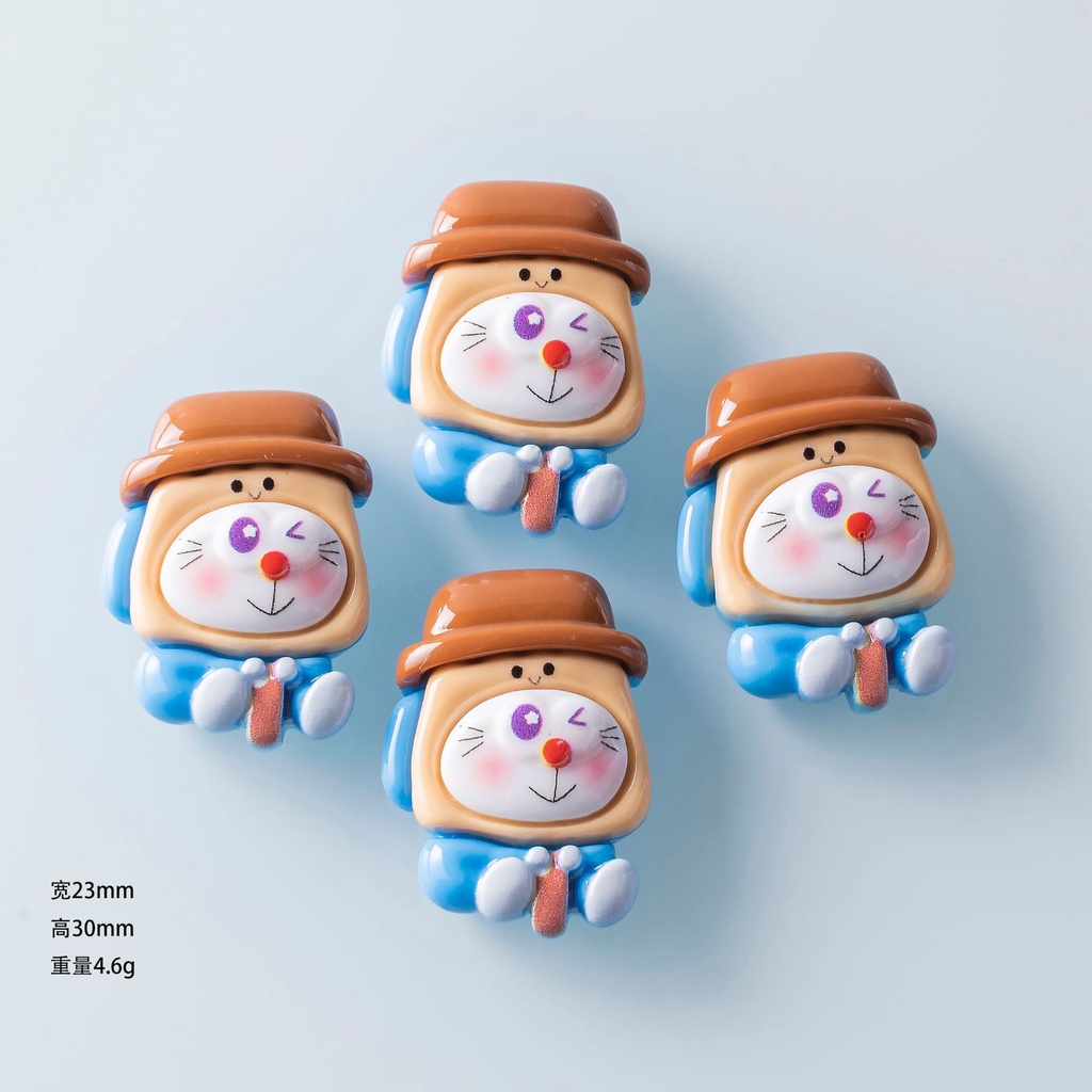 จี้เรซิ่น รูปการ์ตูนโดราเอมอน DIY 10 ชิ้น