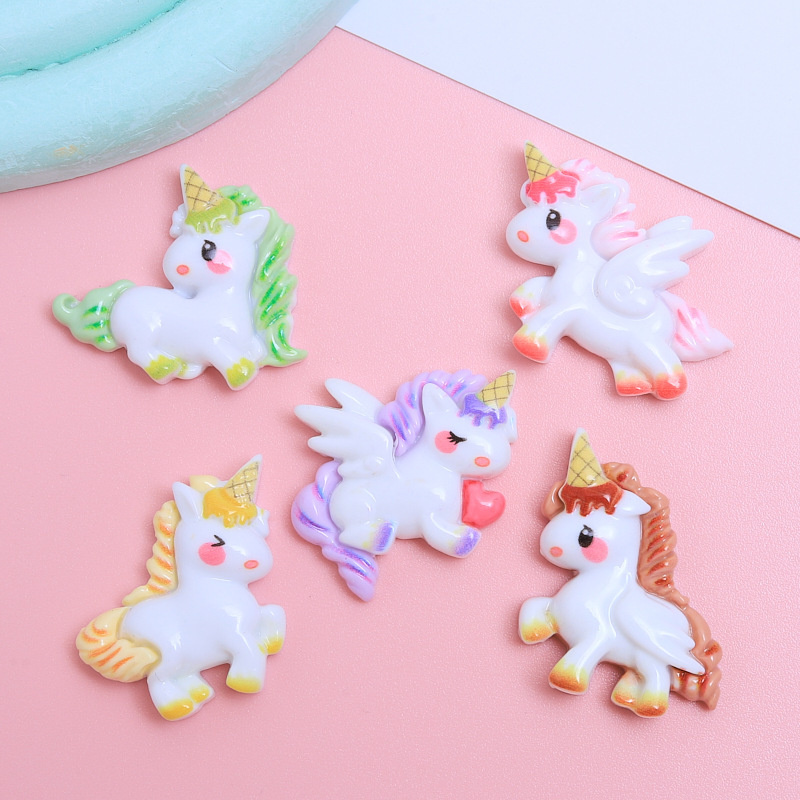 จี้เรซิ่น รูปไดโนเสาร์น่ารัก DIY 10 ชิ้น