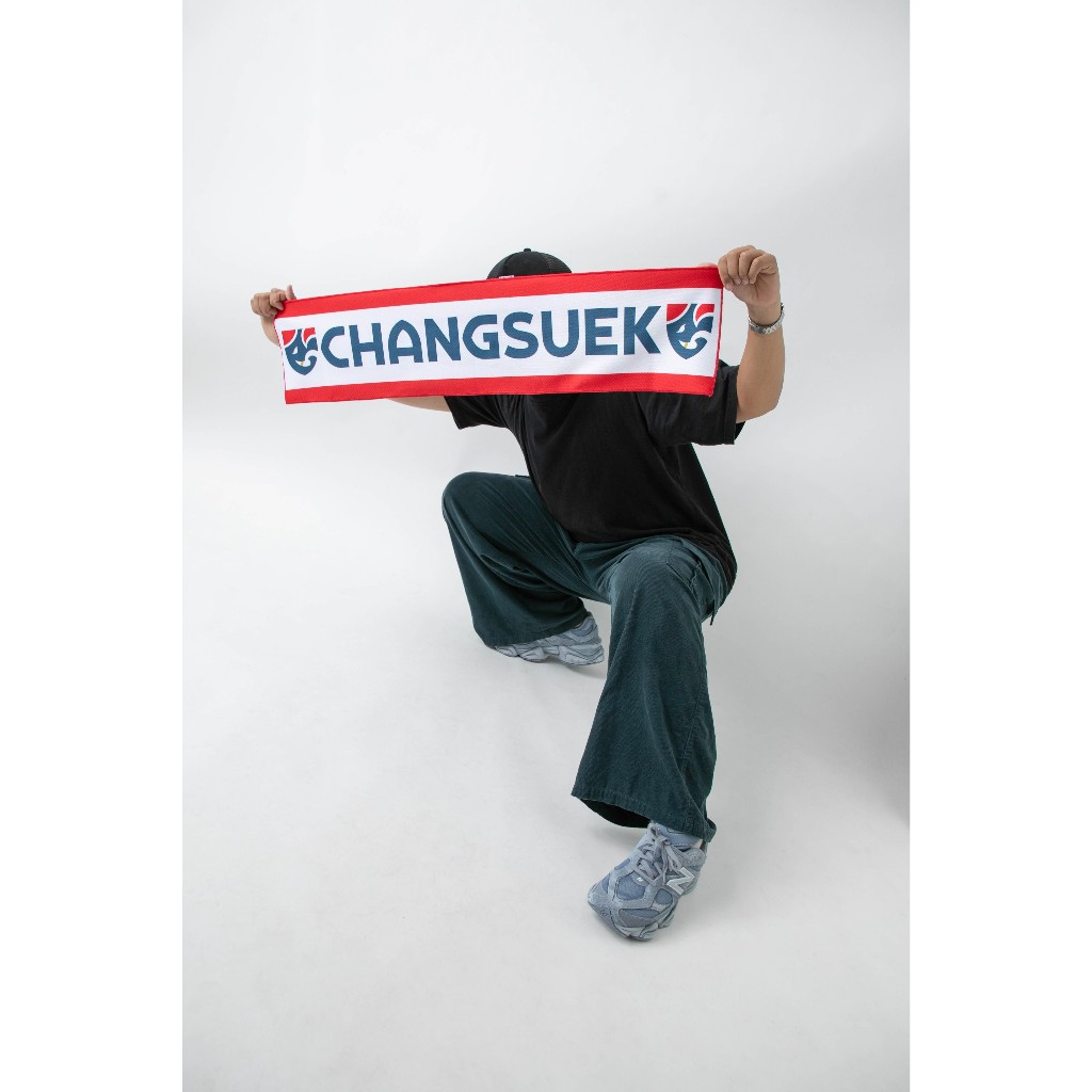 ช้างศึก Changsuek ผ้าเชียร์ช้างศึก Changsuek Cheer Scarf ผ้าไมโครไฟเบอร์ ผิวสัมผัสเนียน ใหม่